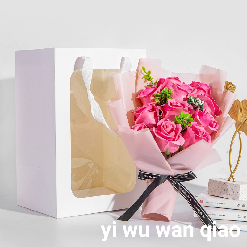520 Valentines&#039; Day Christmas Decoration Craft Wedding Gift Box Gift Soap Rose Soap Artificial Flower