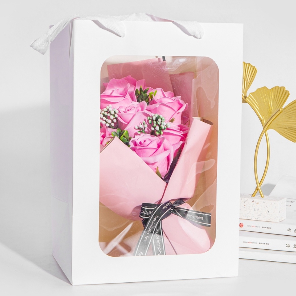 520 Valentines' Day Christmas Decoration Craft Wedding Gift Box Gift Soap Rose Soap Artificial Flower