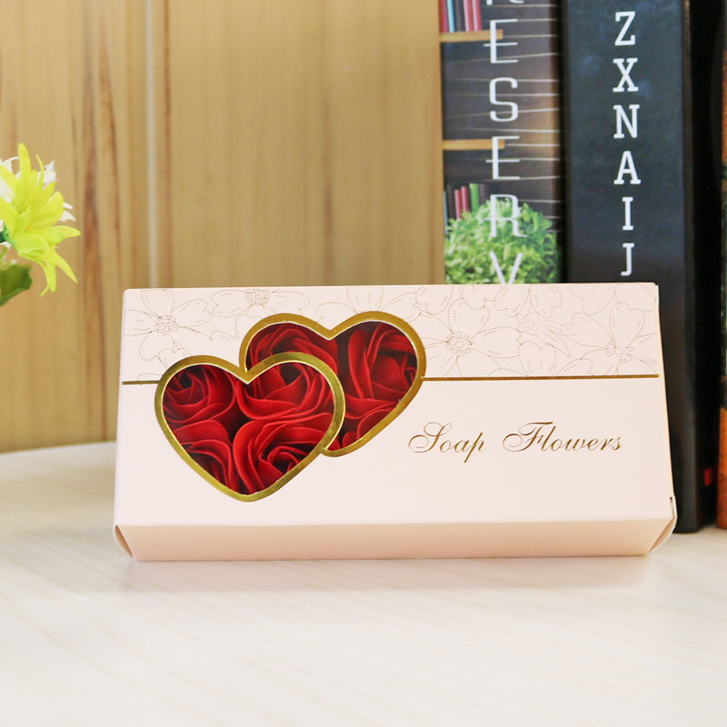 Foreign Trade Cross-Border 38 Th Mother Valentine&#039;s Day Little Creative Gifts Artificial Rose Soap Flower Wedding Gift Box Valentine&#039;s Day