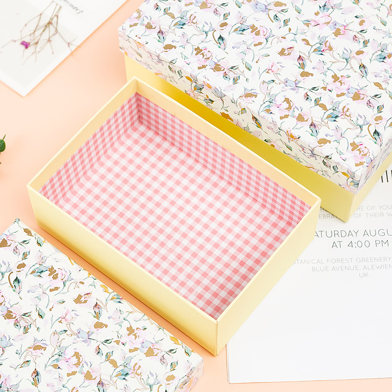 Spot Tiandigai Gift Box Set High-End Wedding Gift Box Rectangular Holiday Event Gift Box Customizable