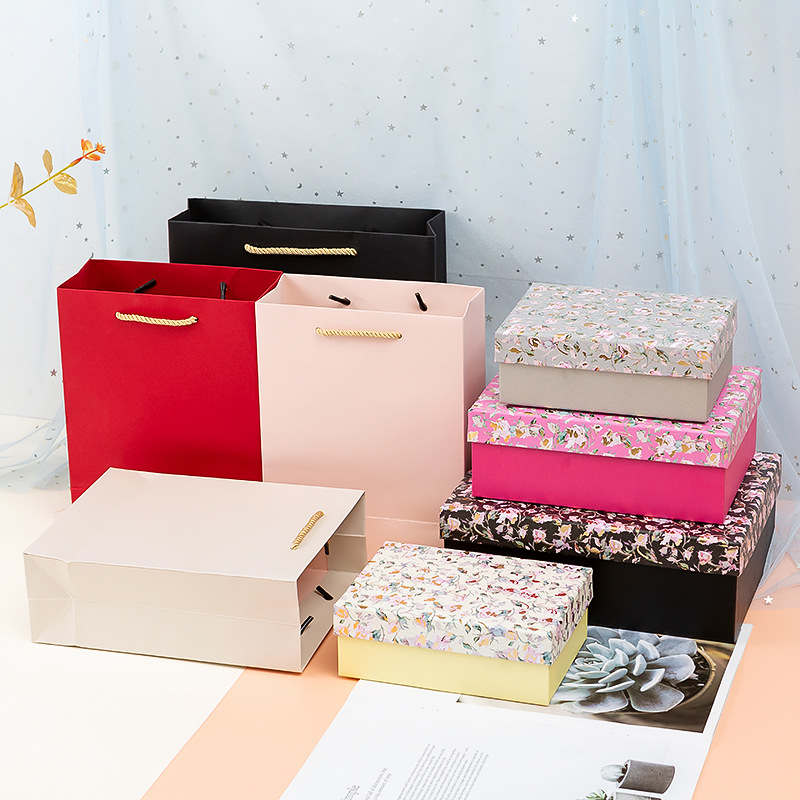 Spot Tiandigai Gift Box Set High-End Wedding Gift Box Rectangular Holiday Event Gift Box Customizable