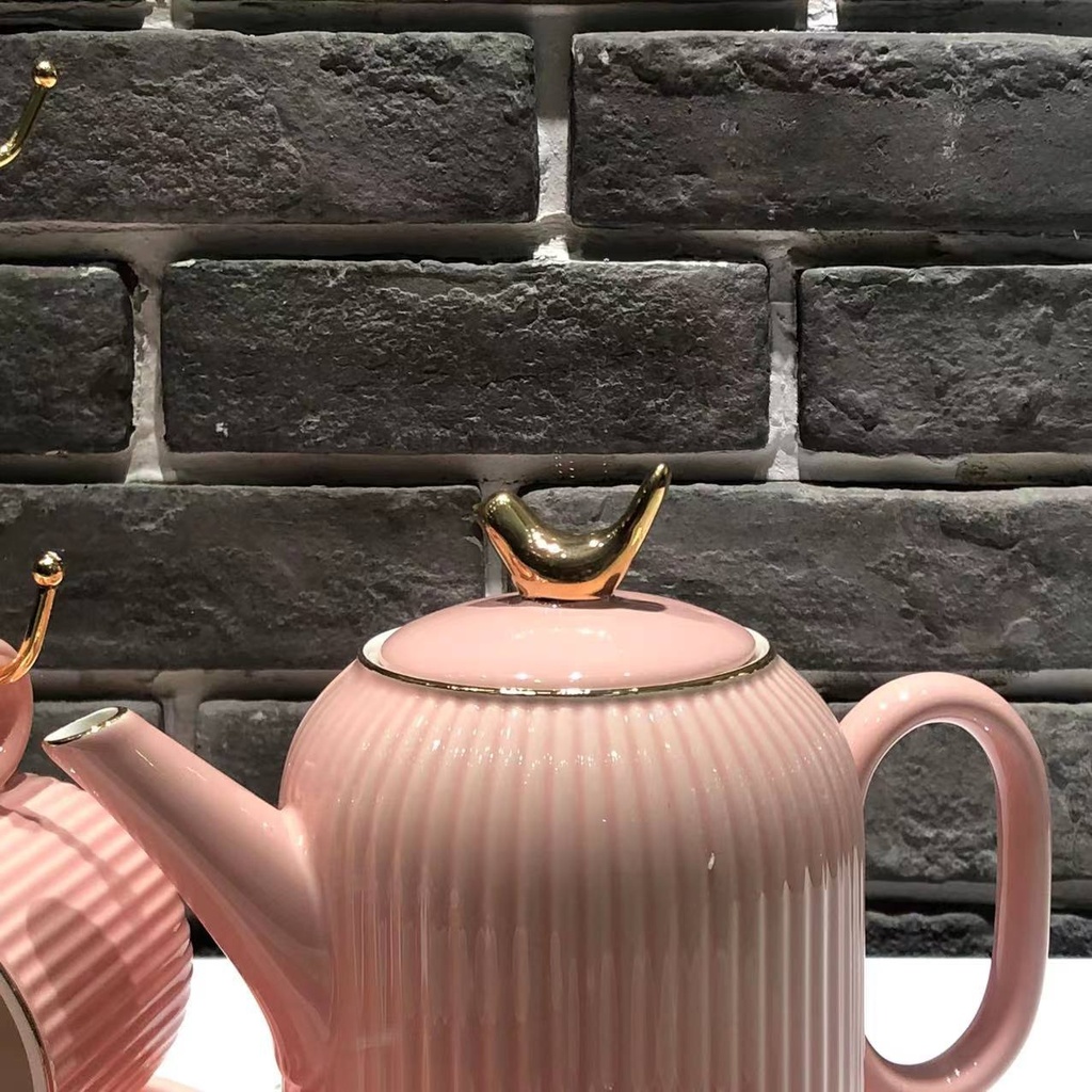 A Pot of 6 Cups Coffee Set Sets of Drinking Ware Colored Glaze New Drinking Ware Entry Lux Style Wedding Gift Ceramic Water Set Drinking Ware