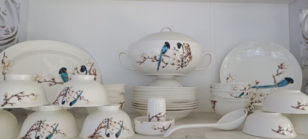 56 Skull Ceramic Tableware Set Ceramic Bowl Ceramic Plate Ceramic Bowl Ceramic Plate Wedding Gift Housewarming
