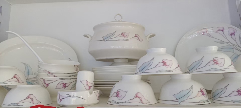 56 Skull Ceramic Tableware Set Ceramic Bowl Ceramic Plate Ceramic Bowl Ceramic Plate Wedding Gift Housewarming