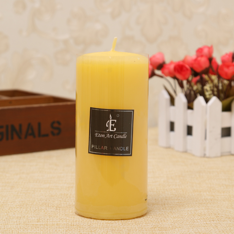 Smokeless and tasteless cylindrical candles wedding candles European - style candles * 10 6