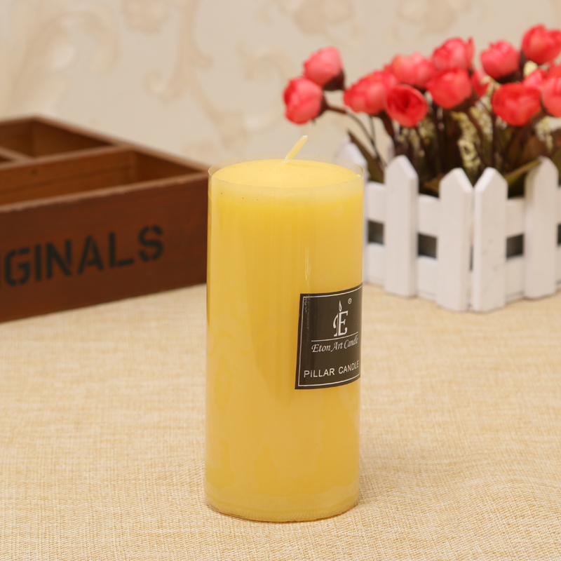 Smokeless and tasteless cylindrical candles wedding candles European - style candles * 10 6