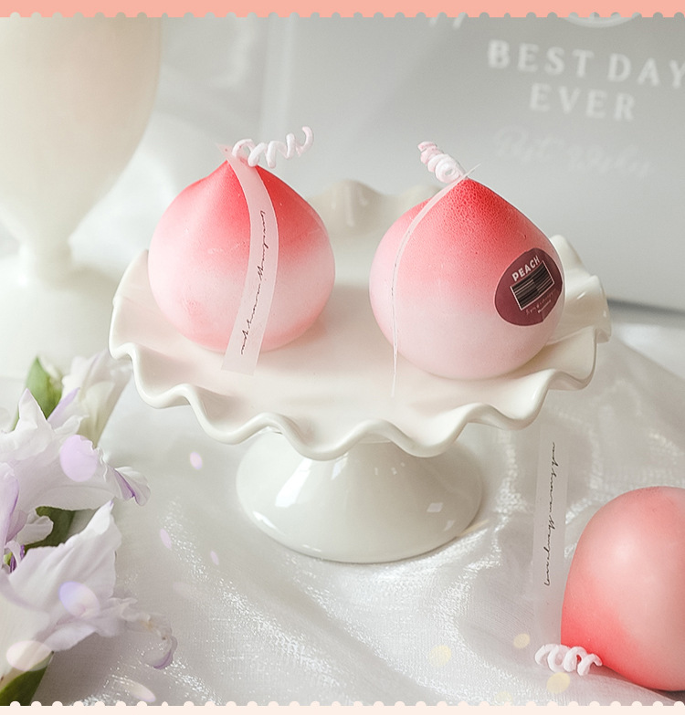   Wedding Gift Peach Aromatherapy Candle Cross-Border Handmade Fragrance Set Gift Box Fruit Candle Wedding candles