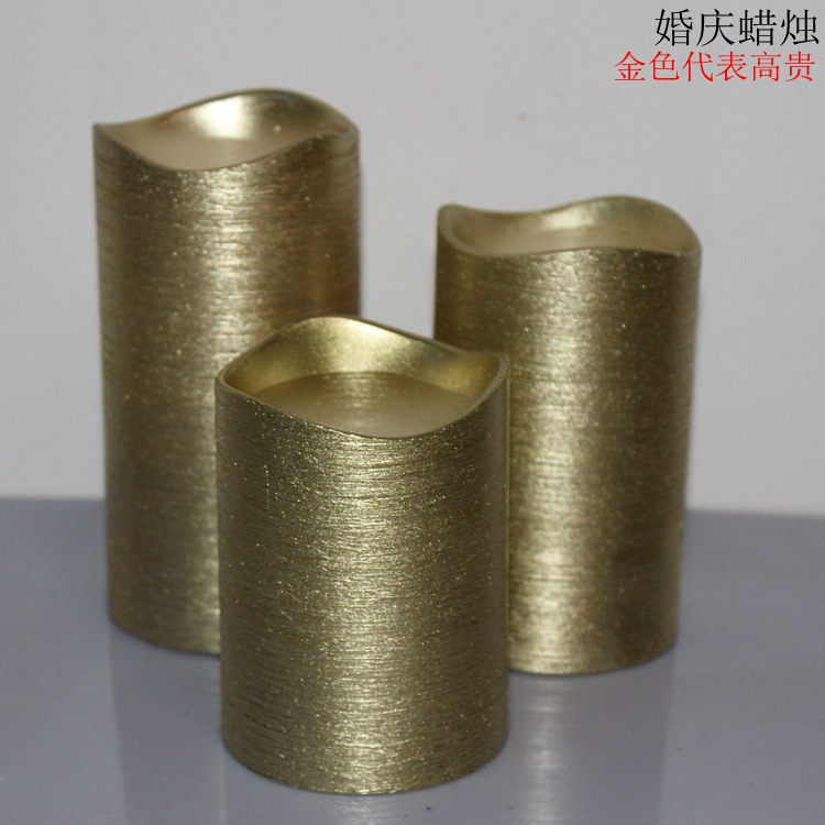 Wholesale quality wedding candles tuhao gold appearance electronic candle lamp decoration candles Wholesale quality wedding candles tuhao gold appearance electronic candle lamp decoration candles