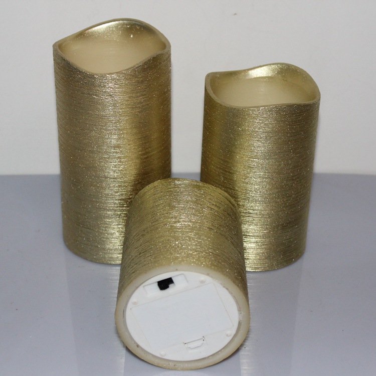 Wholesale quality wedding candles tuhao gold appearance electronic candle lamp decoration candles Wholesale quality wedding candles tuhao gold appearance electronic candle lamp decoration candles