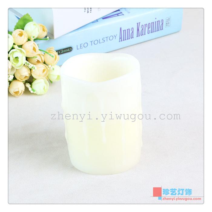 Simulation of swinging flame LED paraffin electric based lamp wedding candles