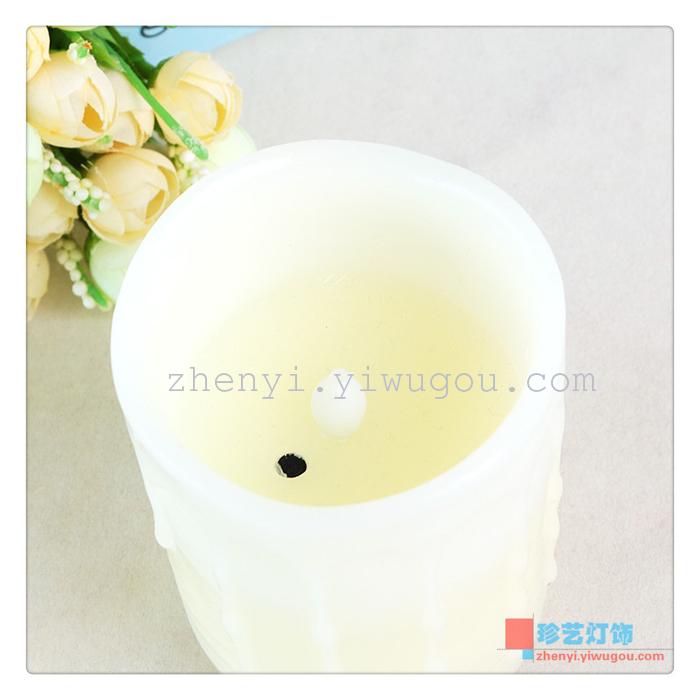 Simulation of swinging flame LED paraffin electric based lamp wedding candles