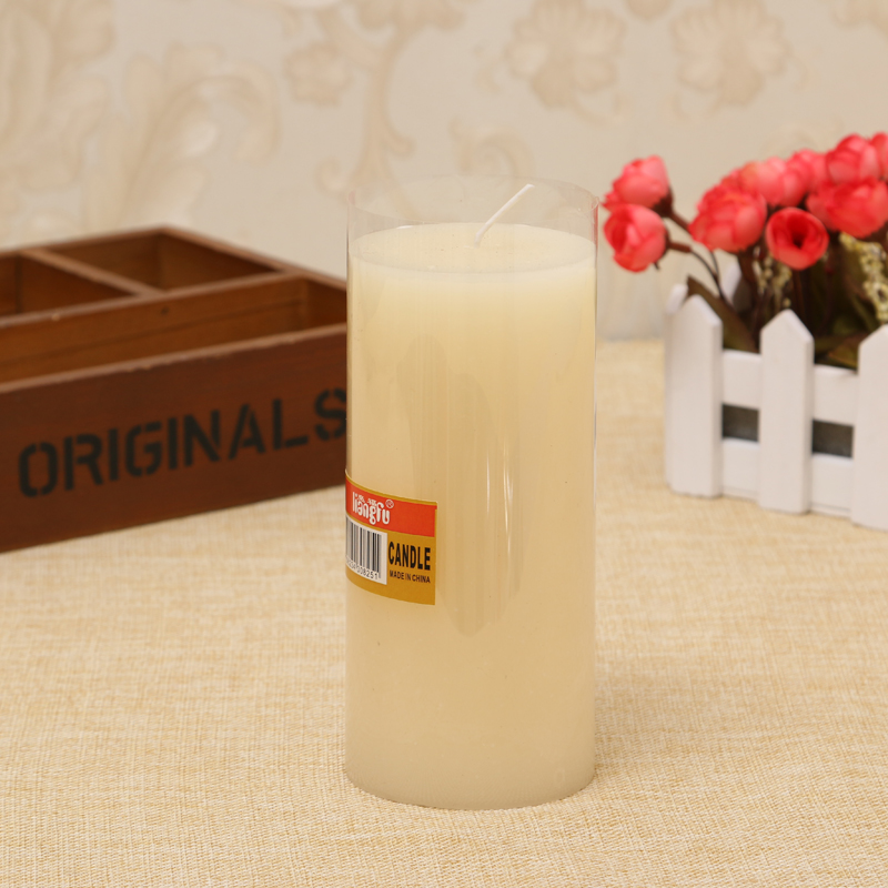 Smokeless and tasteless cylindrical candles wedding candles European candles 7 * 15