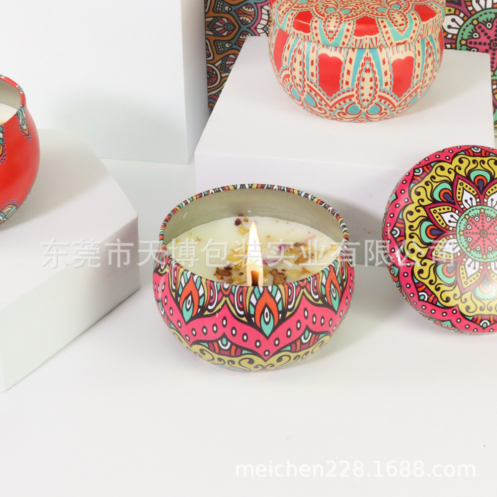 Dried Flower 2 Oz Essential Oil Soy Wax Aromatherapy Candle with Hand Gift Set Spot Ins Fragrance Candle Wedding candles