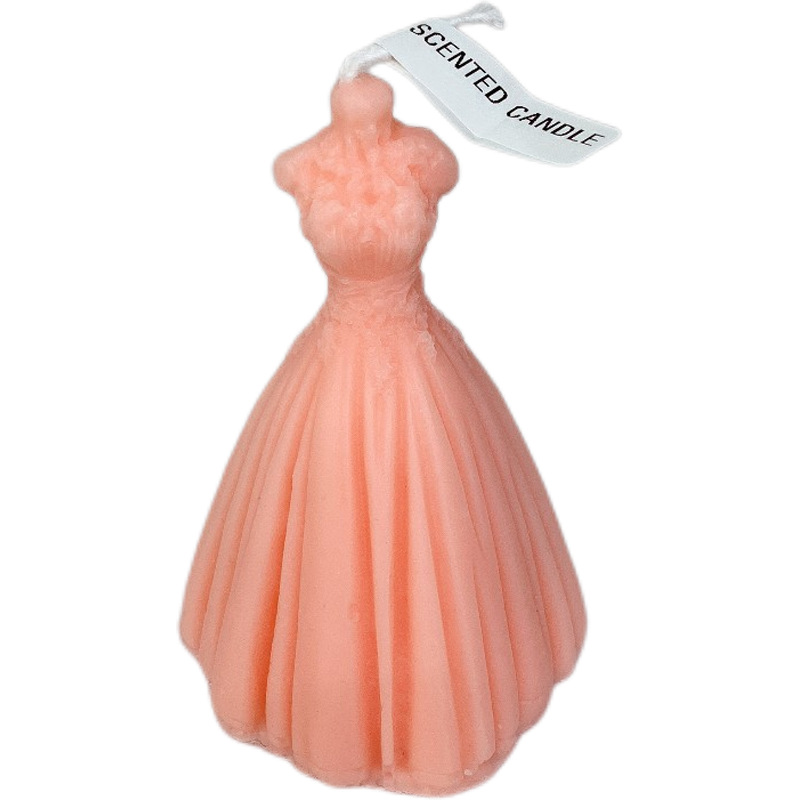 Flame Wedding Dress Aromatherapy Candle Wedding Gift Bride Formal Dress Princess Dress Scented Candle Wedding candles