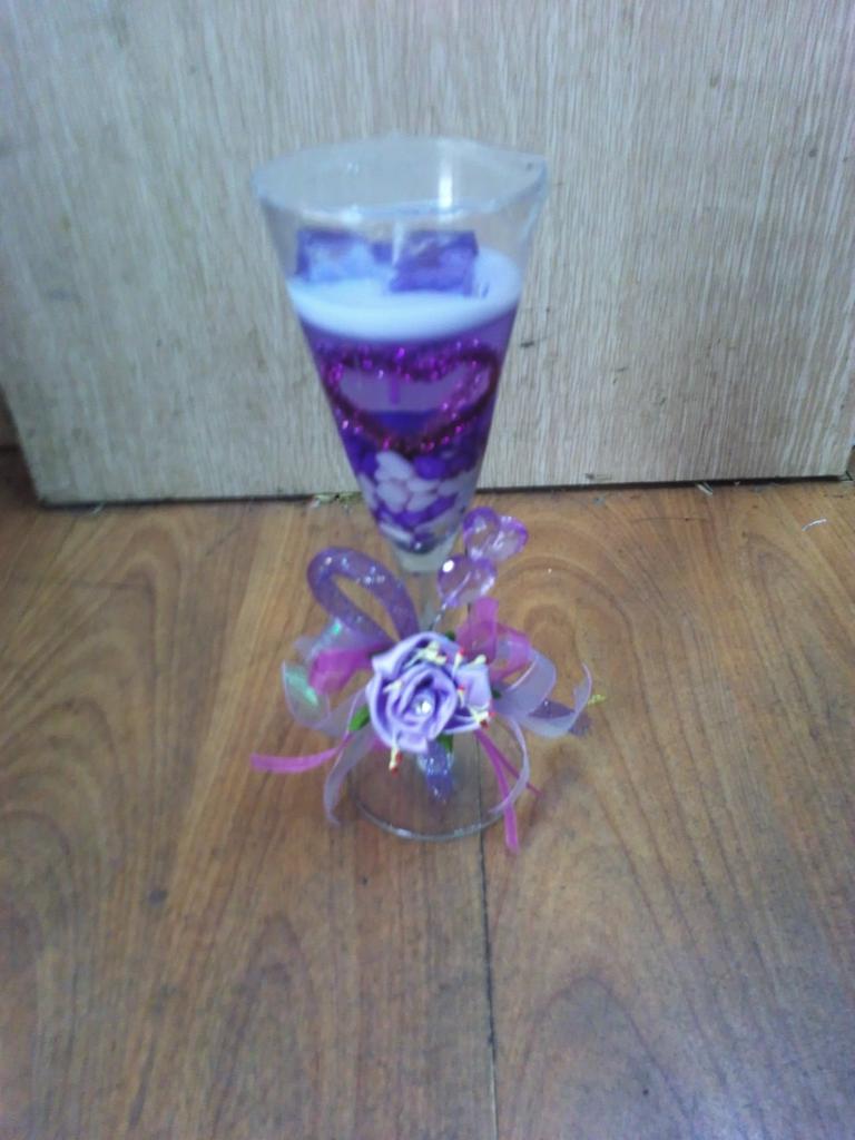 Propose creative glass jelly candle aromatherapy candle candles, wedding candles
