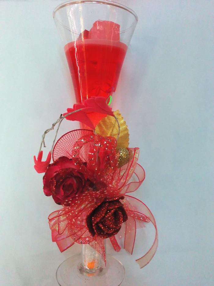 Romantic wedding candles aromatherapy goblet crystal jelly glass candle festive wedding wedding