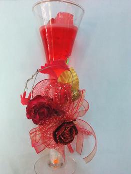 Romantic wedding candles aromatherapy goblet crystal jelly glass candle festive wedding wedding