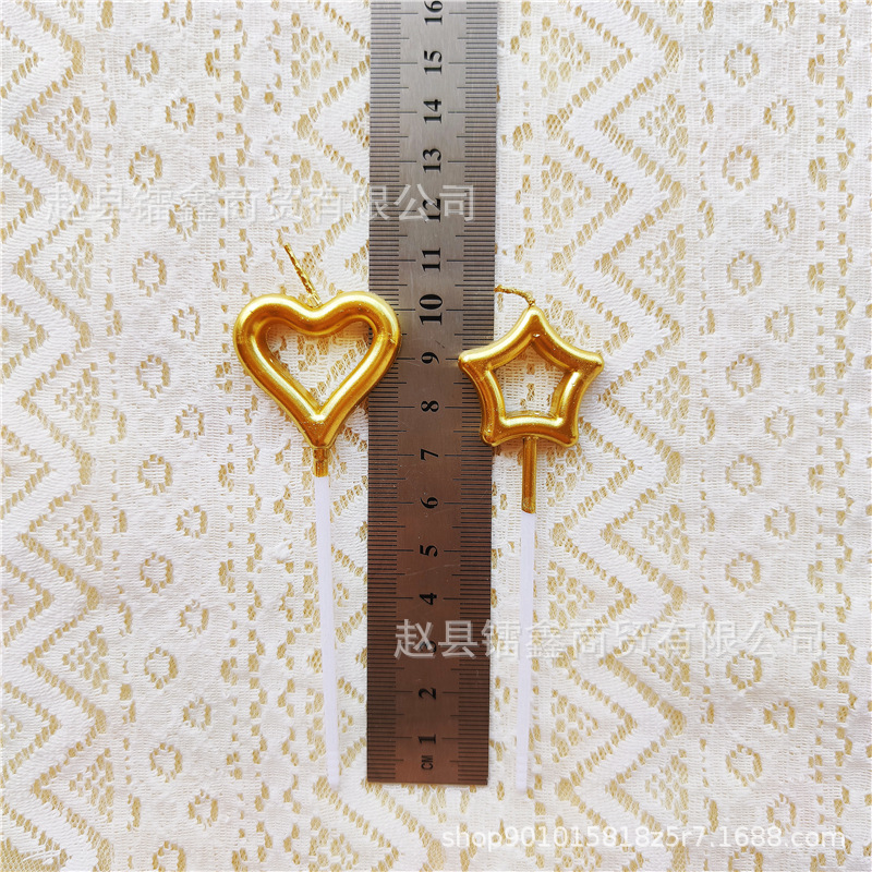  Candle Birthday Party Candle Wedding Supplies Internet Celebrity Proposal Creative Romantic Gold Plated Wedding candles