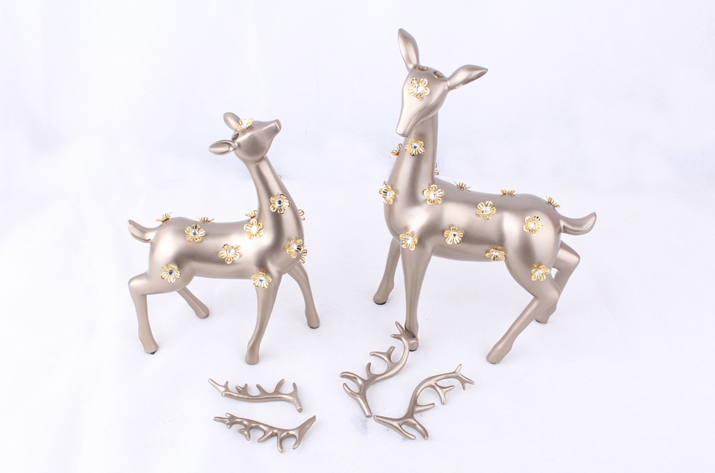 Resin Crafts Sika Deer Home Decorations Living Room Wine Cabinet Decoration Wedding Gifts Gifts Resin Crafts Sika Deer Home Decorations Living Room Wine Cabinet Decoration Wedding Gifts Gifts