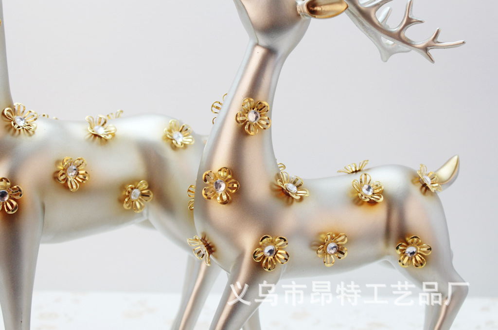 Resin Crafts Sika Deer Home Decorations Living Room Wine Cabinet Decoration Wedding Gifts Gifts Resin Crafts Sika Deer Home Decorations Living Room Wine Cabinet Decoration Wedding Gifts Gifts