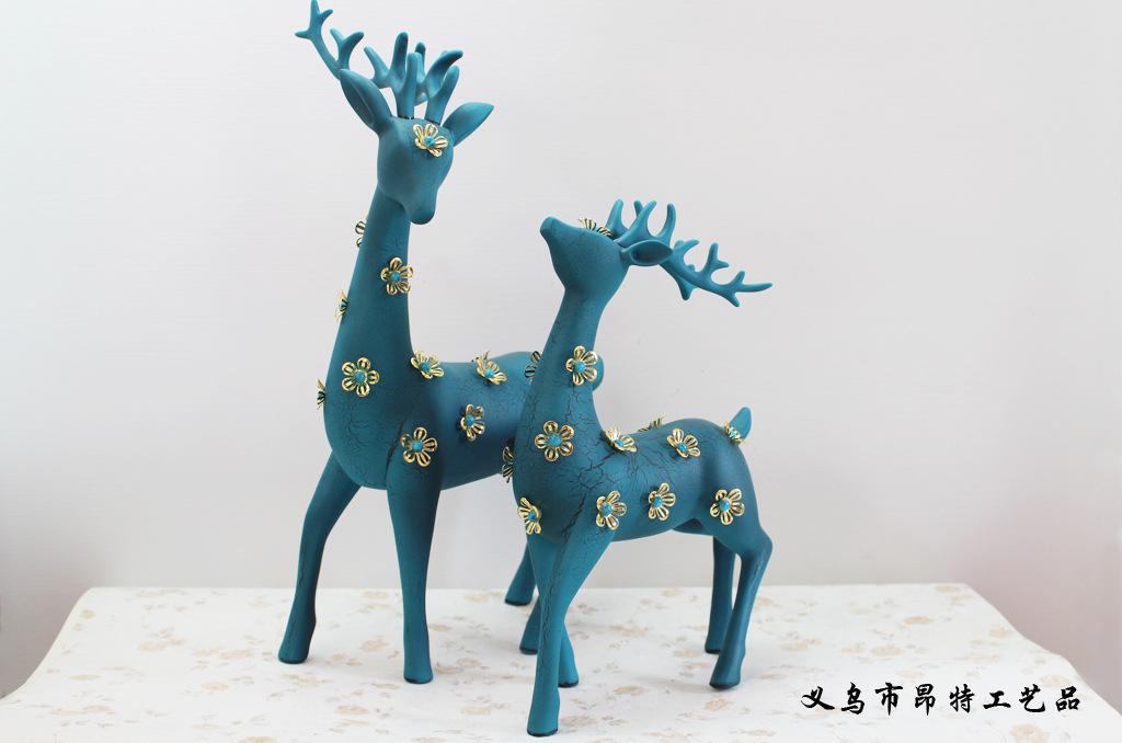 Resin Crafts Sika Deer Home Decorations Living Room Wine Cabinet Decoration Wedding Gifts Gifts Resin Crafts Sika Deer Home Decorations Living Room Wine Cabinet Decoration Wedding Gifts Gifts