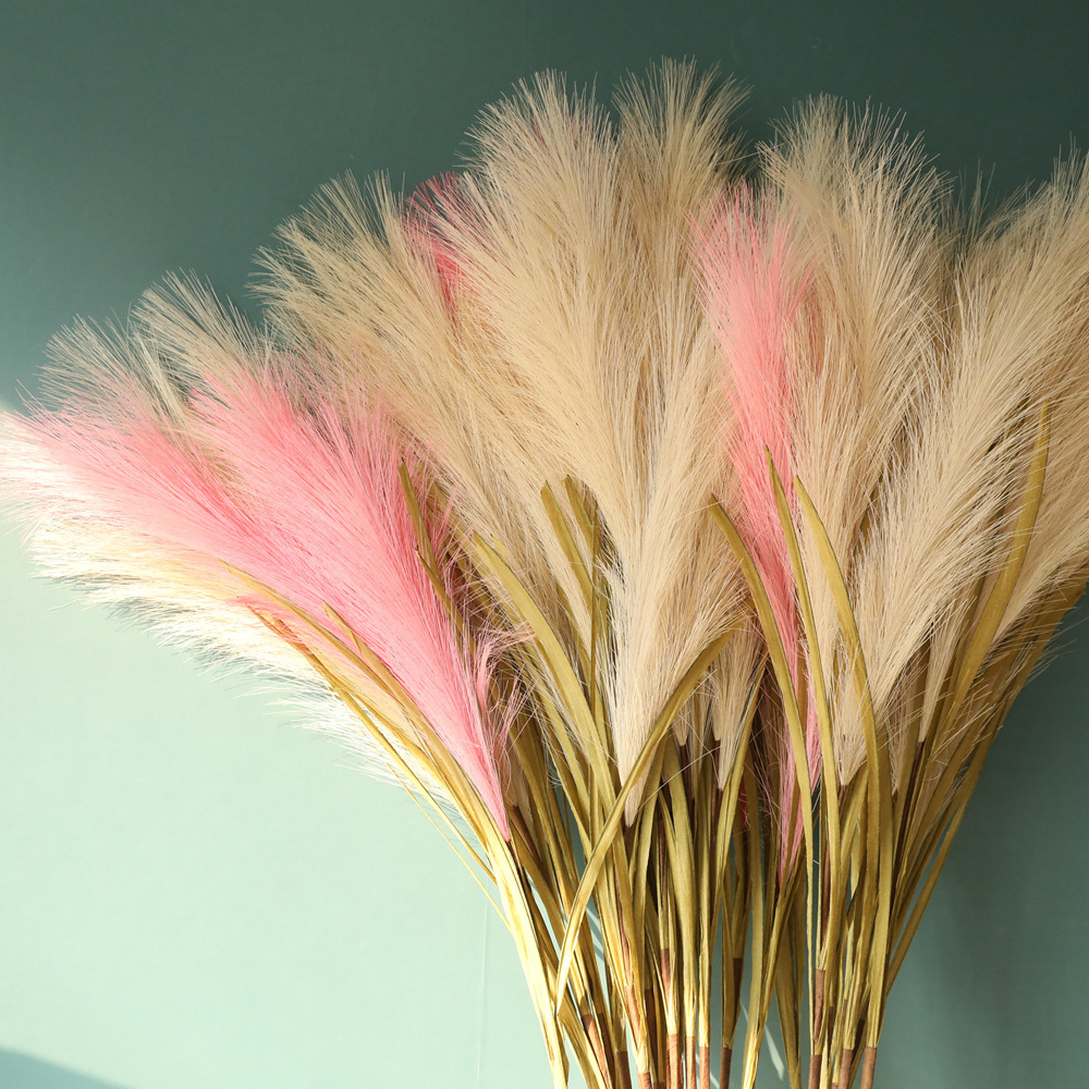 Crafts Reed Grass Ins Style Wholesale Artificial Flower Factory Artificial Flower Green Plant Wedding Cross-Border Decoration Mw09916