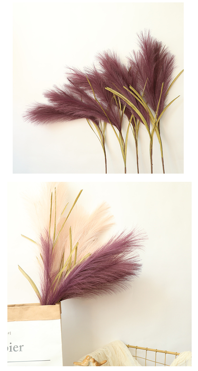 Crafts Reed Grass Ins Style Wholesale Artificial Flower Factory Artificial Flower Green Plant Wedding Cross-Border Decoration Mw09916 Crafts Reed Grass Ins Style Wholesale Artificial Flower Factory Artificial Flower Green Plant Wedding Cross-Border Decoration Mw09916
