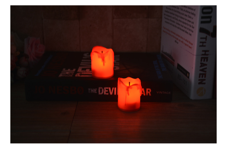 Black Core Tears LED Electronic Candle Light Creative Birthday Wedding Halloween Party Crafts Candle