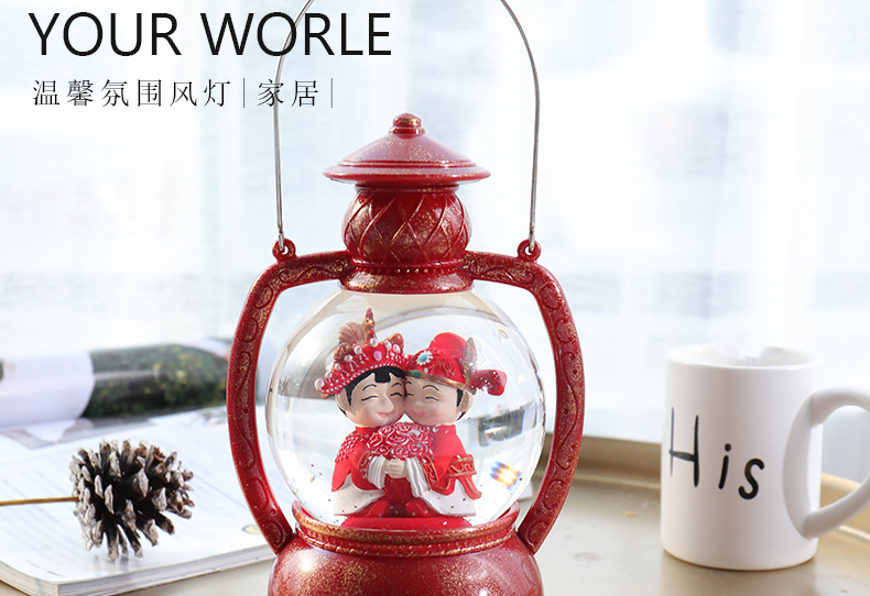 Pony Lantern Festive Wedding Supplies Night Light TikTok Celebrity Inspired Night Light Wedding Room Decoration Resin Crafts
