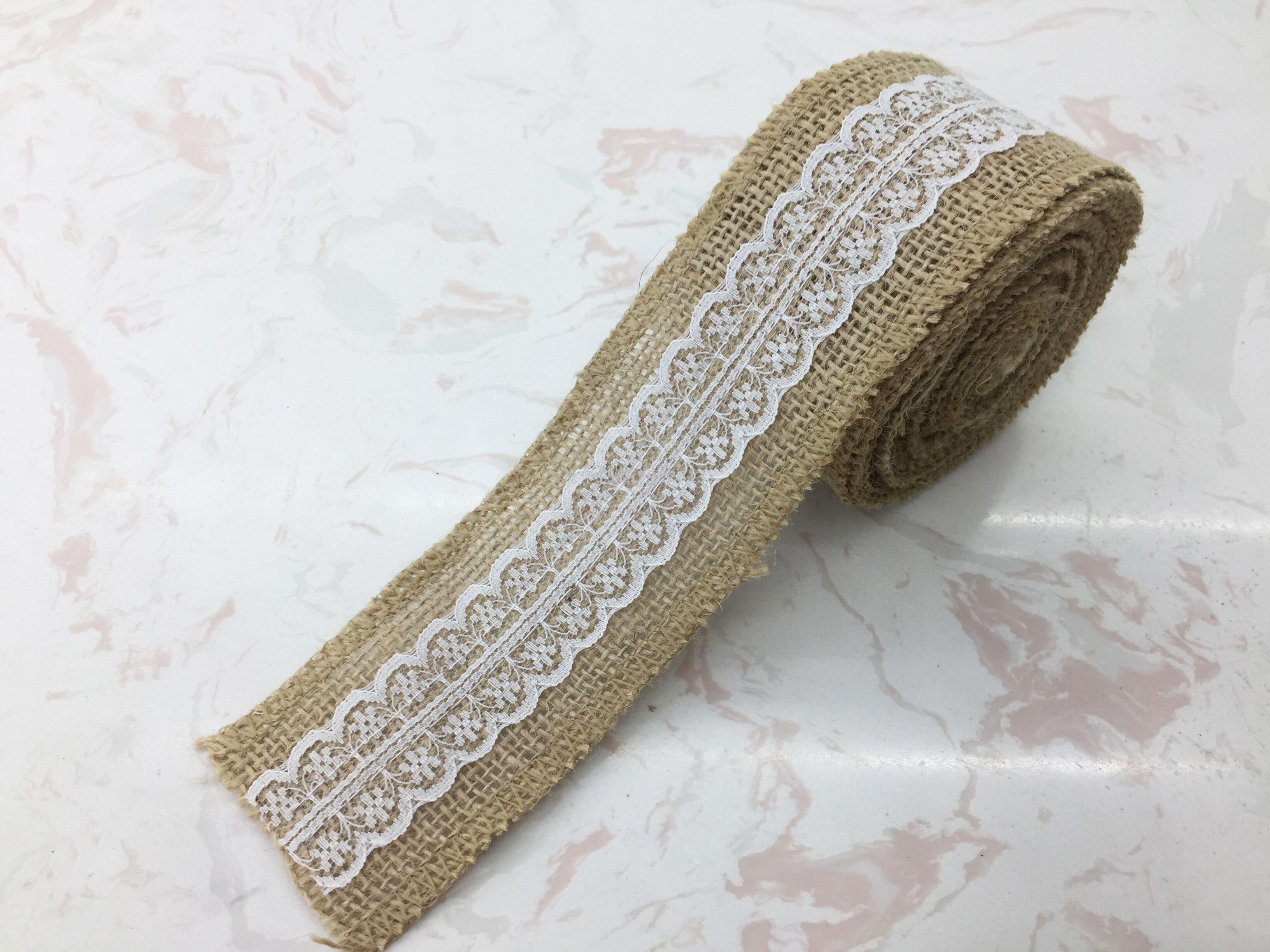 Manufacturers direct lace DIY handmade Christmas wedding crafts lace hemp cloth style variety