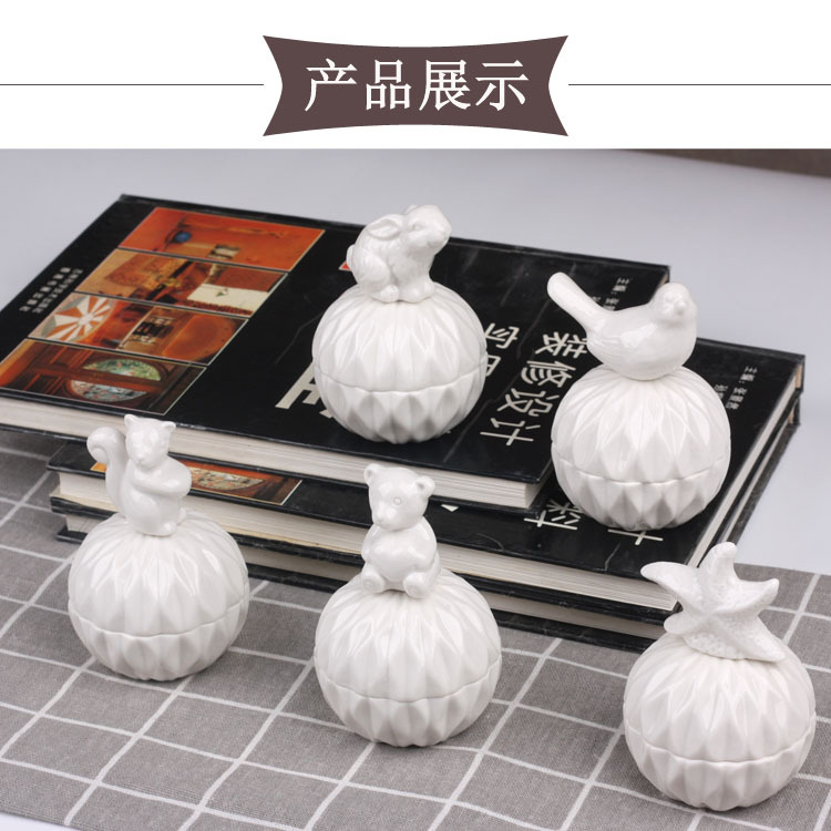 Ceramic storage tank Candy tank Storage tank Electroplating crafts home decoration storage tank wedding jewelry gift box Ceramic storage tank Candy tank Storage tank Electroplating crafts home decoration storage tank wedding jewelry gift box