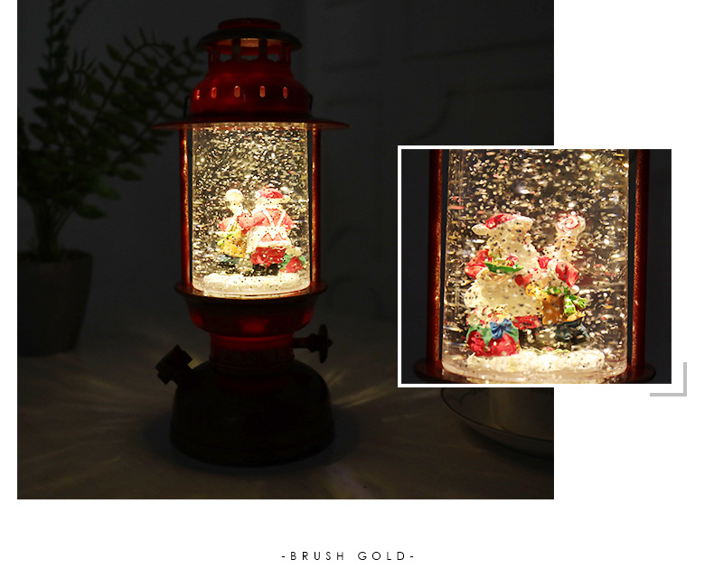 Tiktok Storm Lantern Wedding Lights Vintage Steam Lights Festive European-Style Decorative Ornaments Christmas Crystal Box Xuyuan Storm Lantern Crystal