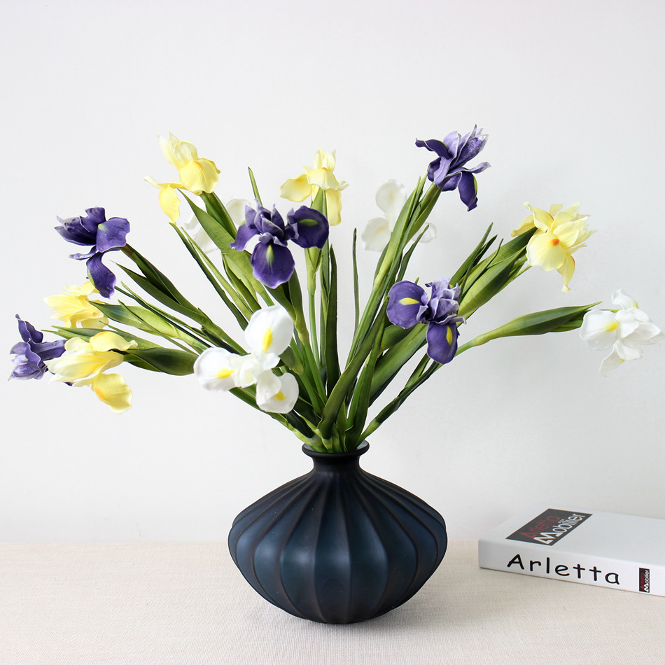 Foreign Trade Export Emulational Flower Decoration Pu Simulation Hand Feeling Irish Iris Tectorum Wedding ornaments
