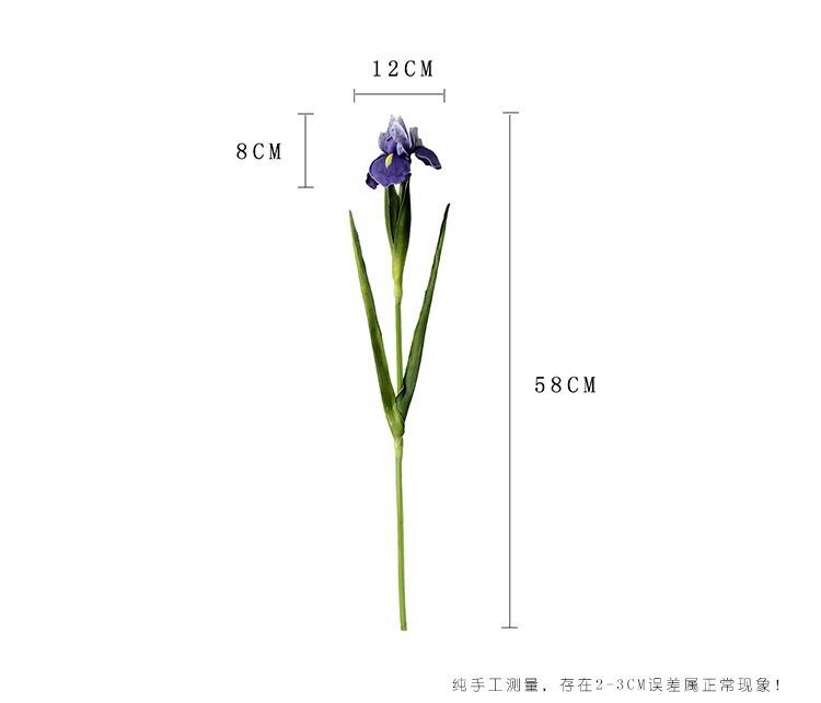 Foreign Trade Export Emulational Flower Decoration Pu Simulation Hand Feeling Irish Iris Tectorum Wedding ornaments