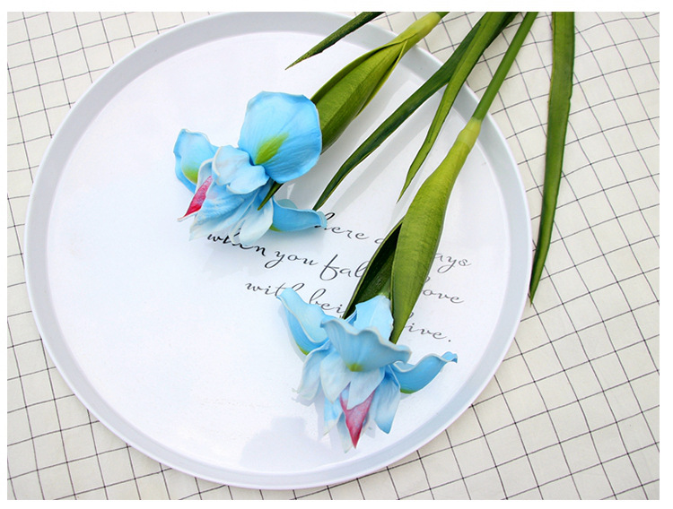 Foreign Trade Export Emulational Flower Decoration Pu Simulation Hand Feeling Irish Iris Tectorum Wedding ornaments