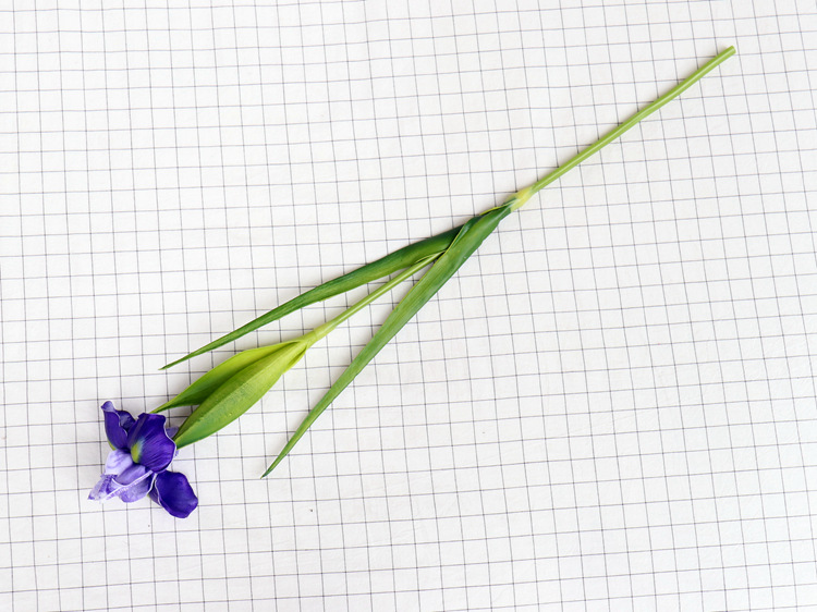 Foreign Trade Export Emulational Flower Decoration Pu Simulation Hand Feeling Irish Iris Tectorum Wedding ornaments