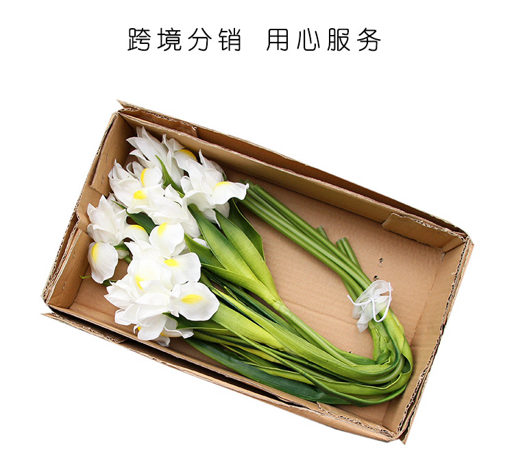 Foreign Trade Export Emulational Flower Decoration Pu Simulation Hand Feeling Irish Iris Tectorum Wedding ornaments