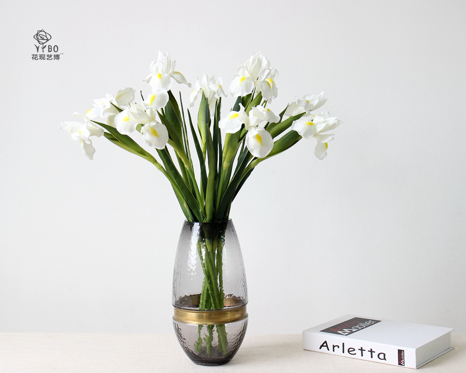 Foreign Trade Export Emulational Flower Decoration Pu Simulation Hand Feeling Irish Iris Tectorum Wedding ornaments