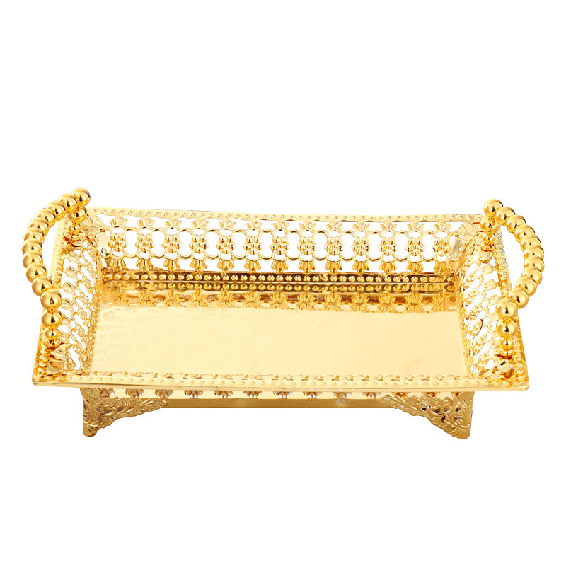 Nordic Coffee Table Fruit Plate Creative Fashion Simple Candy Plate Home Wedding Gift Modern Living Room Metal Ornaments