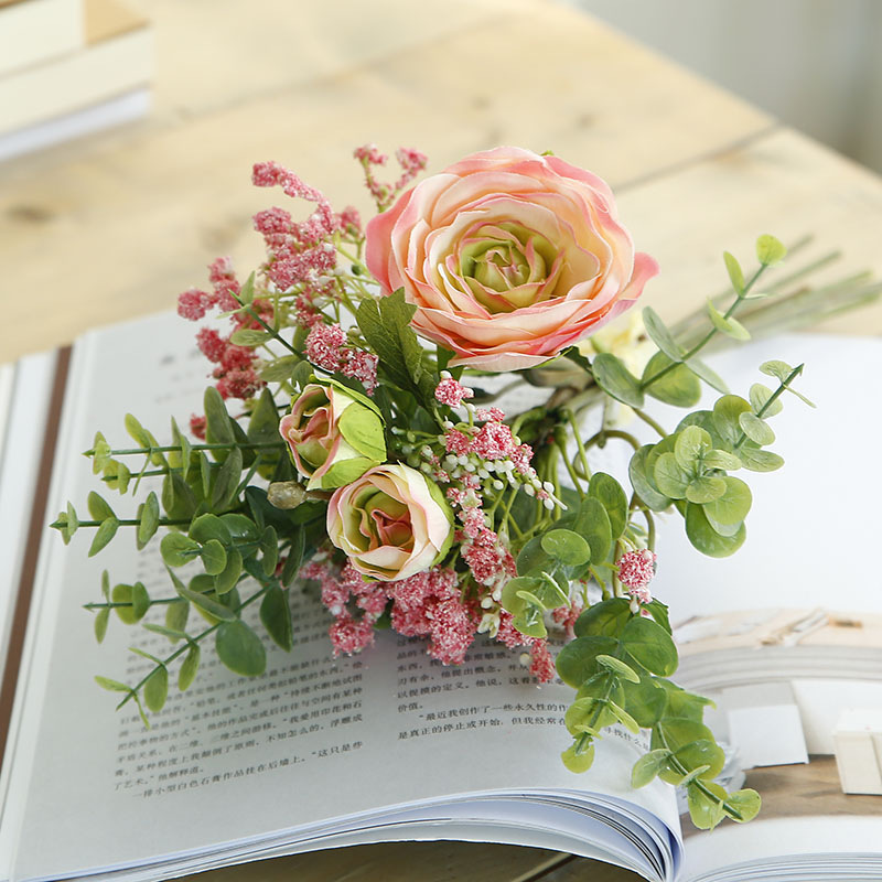 Cross-Border Artificial Flower Wedding Bouquet Holder Artificial Lotus Starry Sky Bouquet Fake Wedding ornaments
