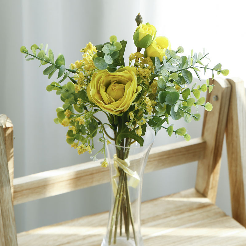 Cross-Border Artificial Flower Wedding Bouquet Holder Artificial Lotus Starry Sky Bouquet Fake Wedding ornaments