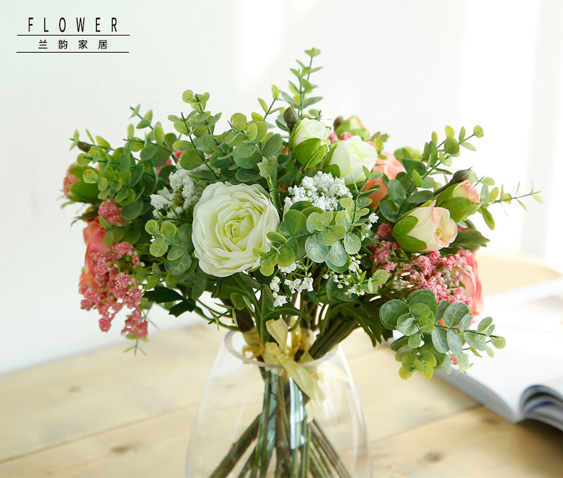 Cross-Border Artificial Flower Wedding Bouquet Holder Artificial Lotus Starry Sky Bouquet Fake Wedding ornaments Cross-Border Artificial Flower Wedding Bouquet Holder Artificial Lotus Starry Sky Bouquet Fake Wedding ornaments