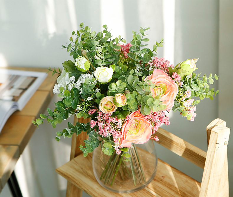 Cross-Border Artificial Flower Wedding Bouquet Holder Artificial Lotus Starry Sky Bouquet Fake Wedding ornaments Cross-Border Artificial Flower Wedding Bouquet Holder Artificial Lotus Starry Sky Bouquet Fake Wedding ornaments