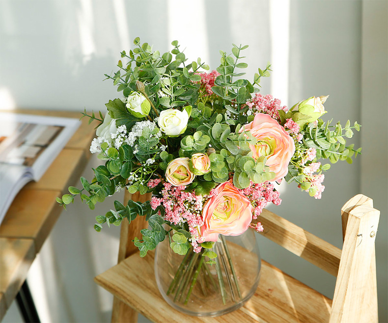 Cross-Border Artificial Flower Wedding Bouquet Holder Artificial Lotus Starry Sky Bouquet Fake Wedding ornaments Cross-Border Artificial Flower Wedding Bouquet Holder Artificial Lotus Starry Sky Bouquet Fake Wedding ornaments