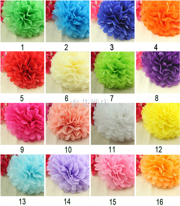 Children's birthday party wedding supplies wedding room decoration paper flower paper flower ball 35cm