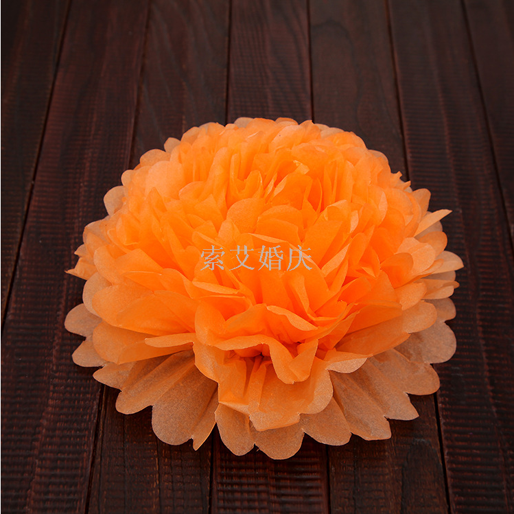 Children's birthday party wedding supplies wedding room decoration paper flower paper flower ball 35cm