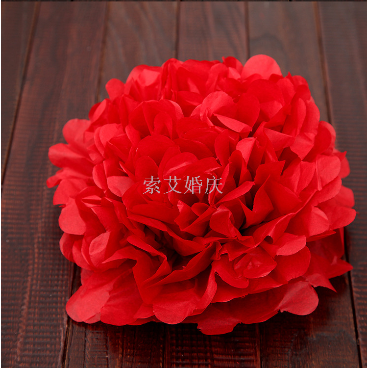 Children's birthday party wedding supplies wedding room decoration paper flower paper flower ball 35cm