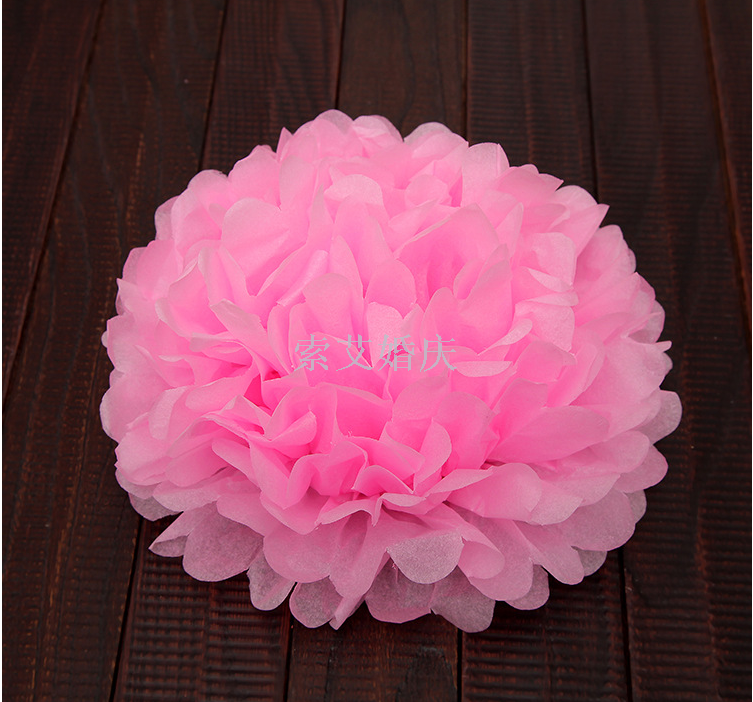 Children's birthday party wedding supplies wedding room decoration paper flower paper flower ball 35cm