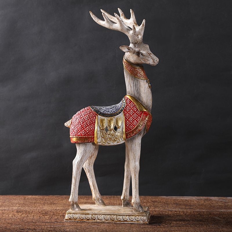 Resin Crafts Home Ornament European Style Ornaments Creative Gifts Couple Wedding Gift Wine Cabinet Decoration Living Room Deer Resin Crafts Home Ornament European Style Ornaments Creative Gifts Couple Wedding Gift Wine Cabinet Decoration Living Room Deer