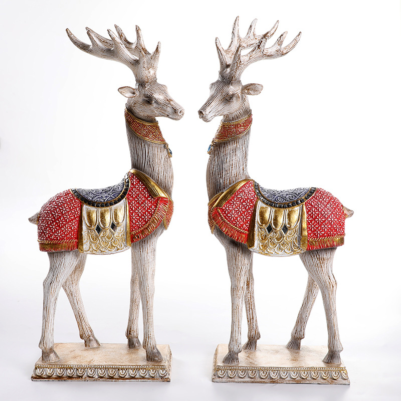 Resin Crafts Home Ornament European Style Ornaments Creative Gifts Couple Wedding Gift Wine Cabinet Decoration Living Room Deer Resin Crafts Home Ornament European Style Ornaments Creative Gifts Couple Wedding Gift Wine Cabinet Decoration Living Room Deer